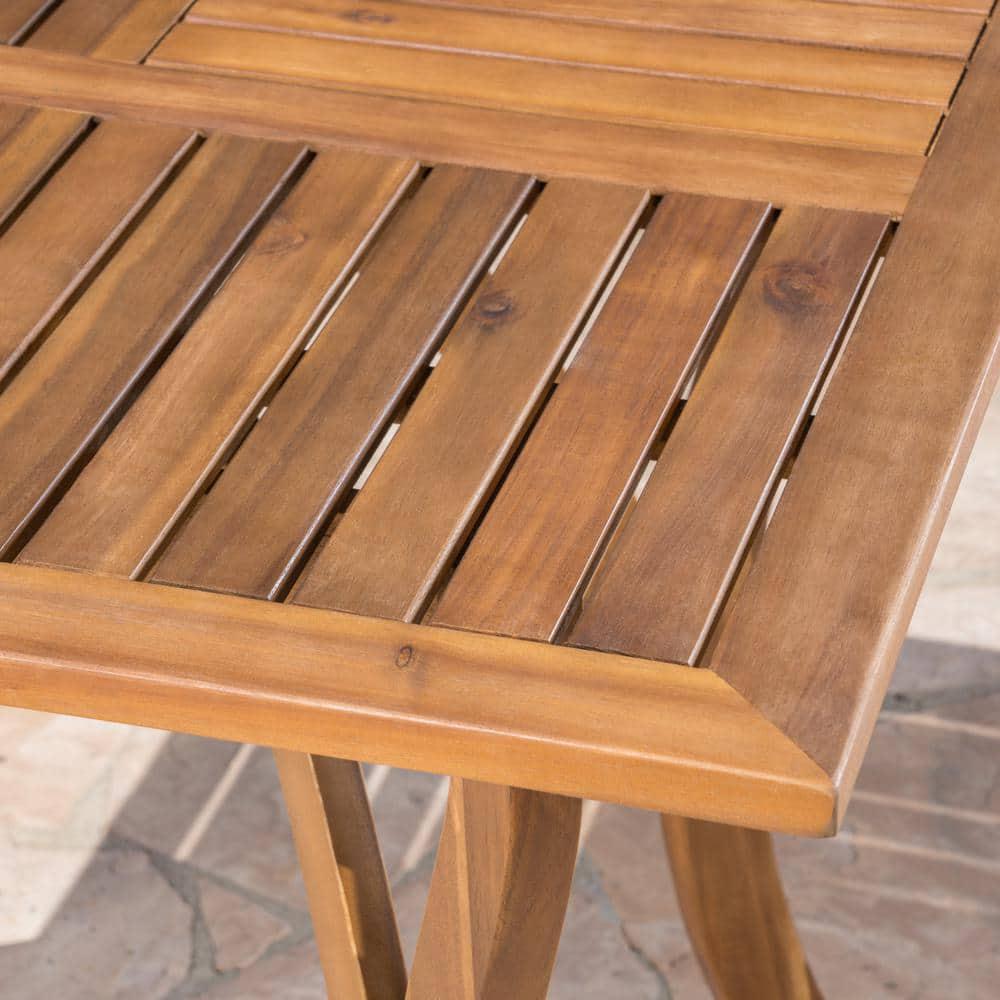 Noble House Camdyn Teak Square Wood Outdoor Dining Table