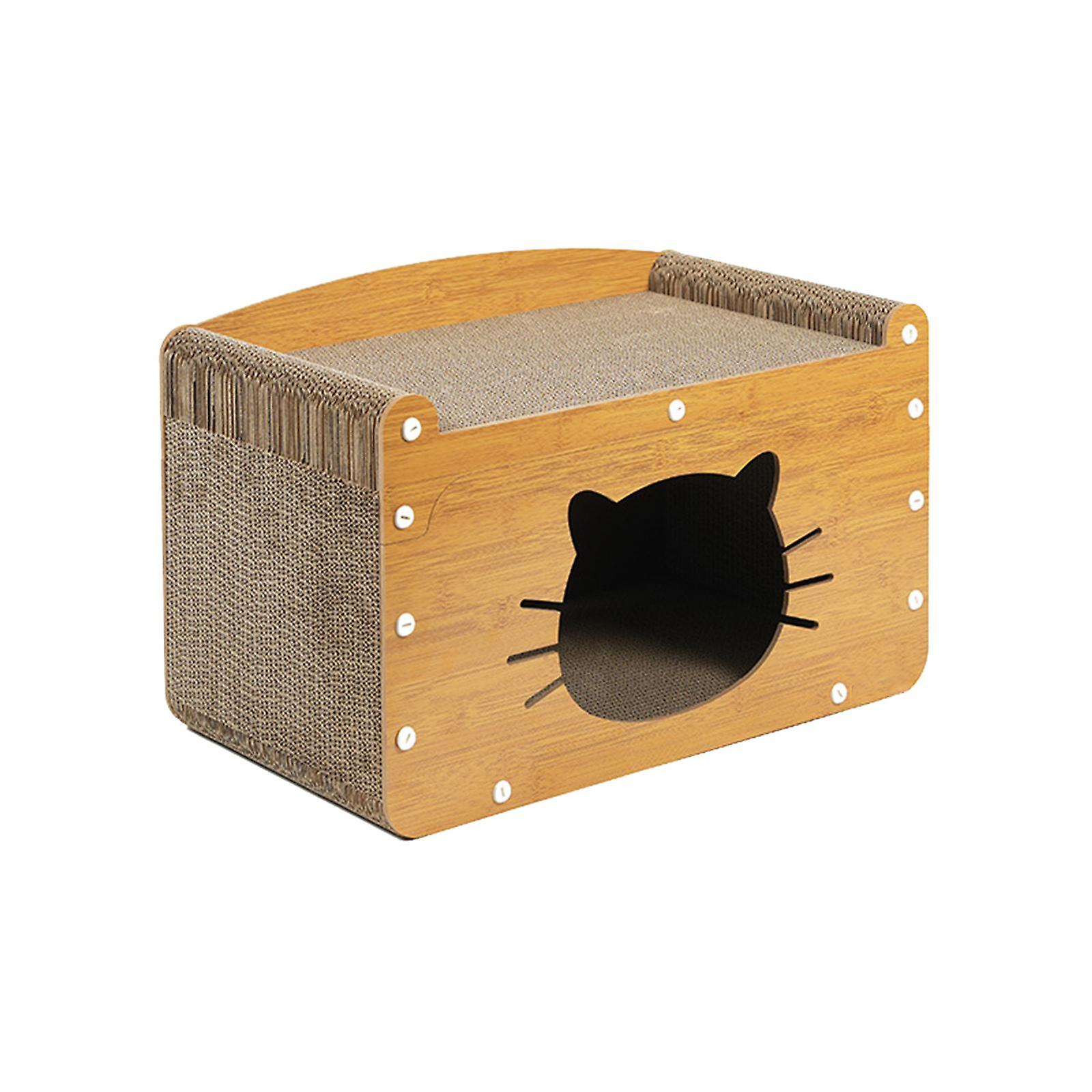 Cat Scratch House Durable Multifunctional With Entrance Cat Scratching Board