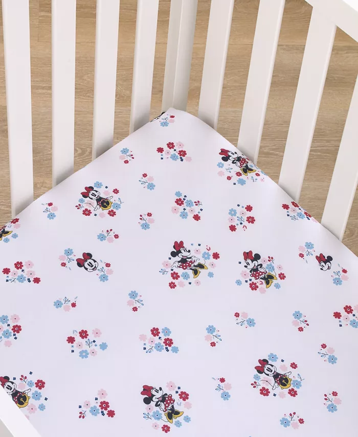 Disney Minnie Mouse Small Town Crib Sheet