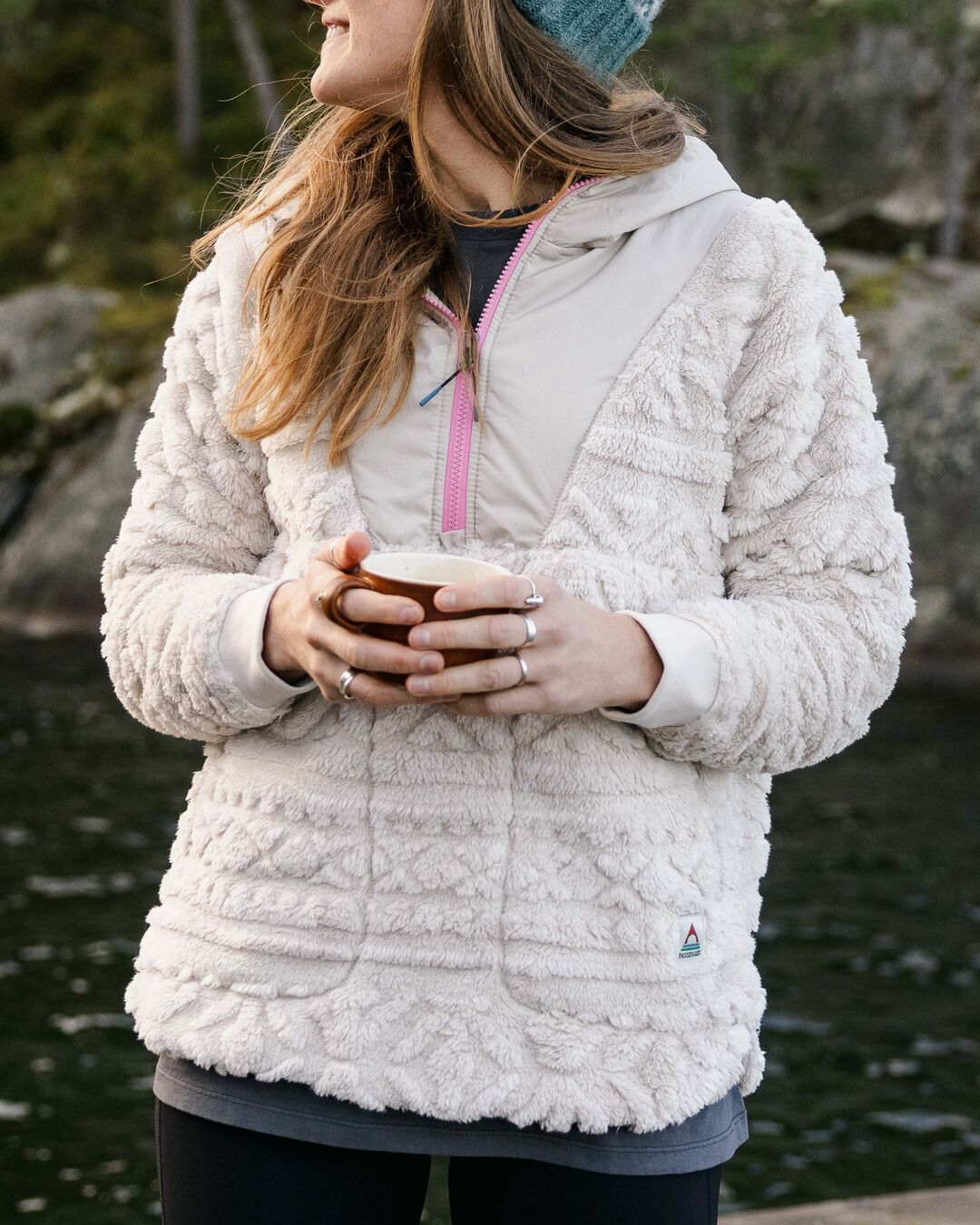 Holistic Sherpa Hooded Fleece - Vintage White