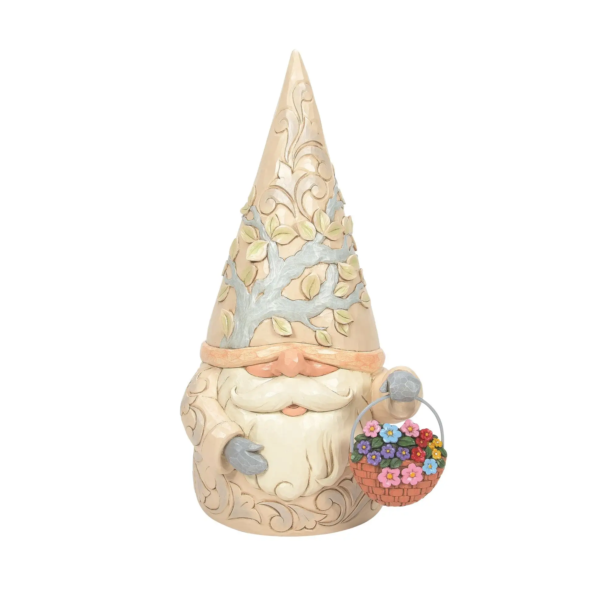 Gnome Statue with 4 Baskets