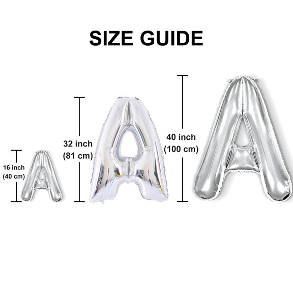 Aspire 16 32 40 inch Letter Balloons  Assorted Siz...