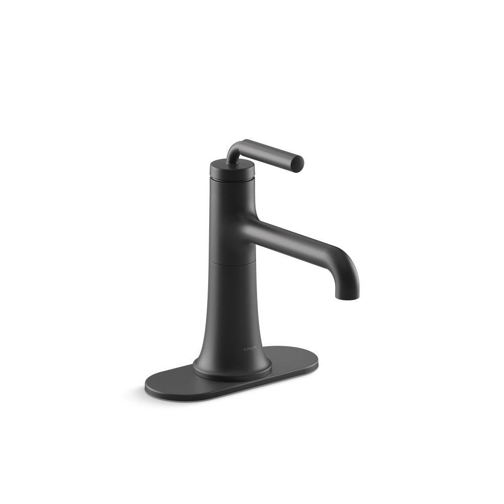 KOHLER Tone Single Hole 1.0 GPM Bathroom Sink Faucet in Matte Black 27415-4K-BL