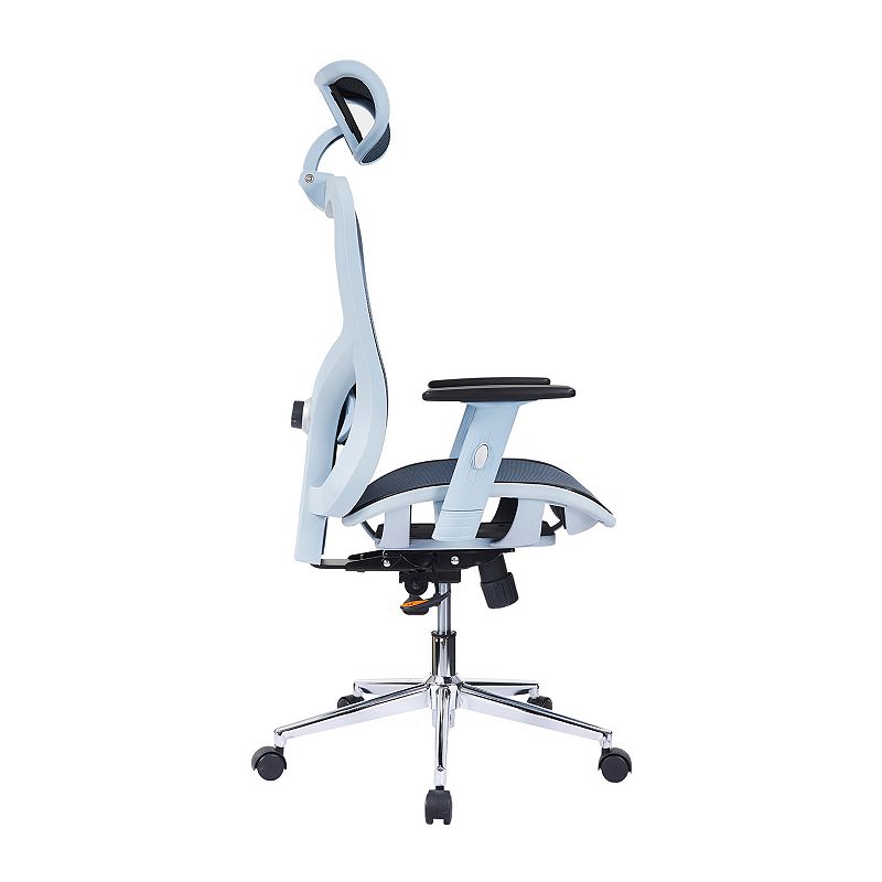 Techni Mobili High-Back Executive Blue Mesh Office Chair