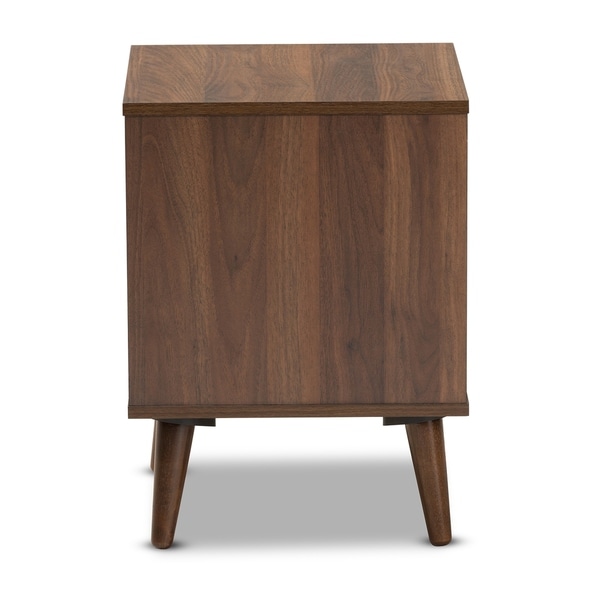 Carson Carrington Bankekind Modern Walnut Wood End Table