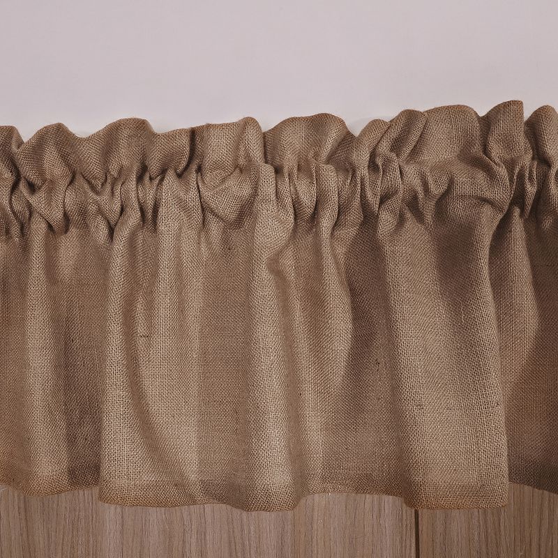 Greenland Home Fashions Burlap Window Valance