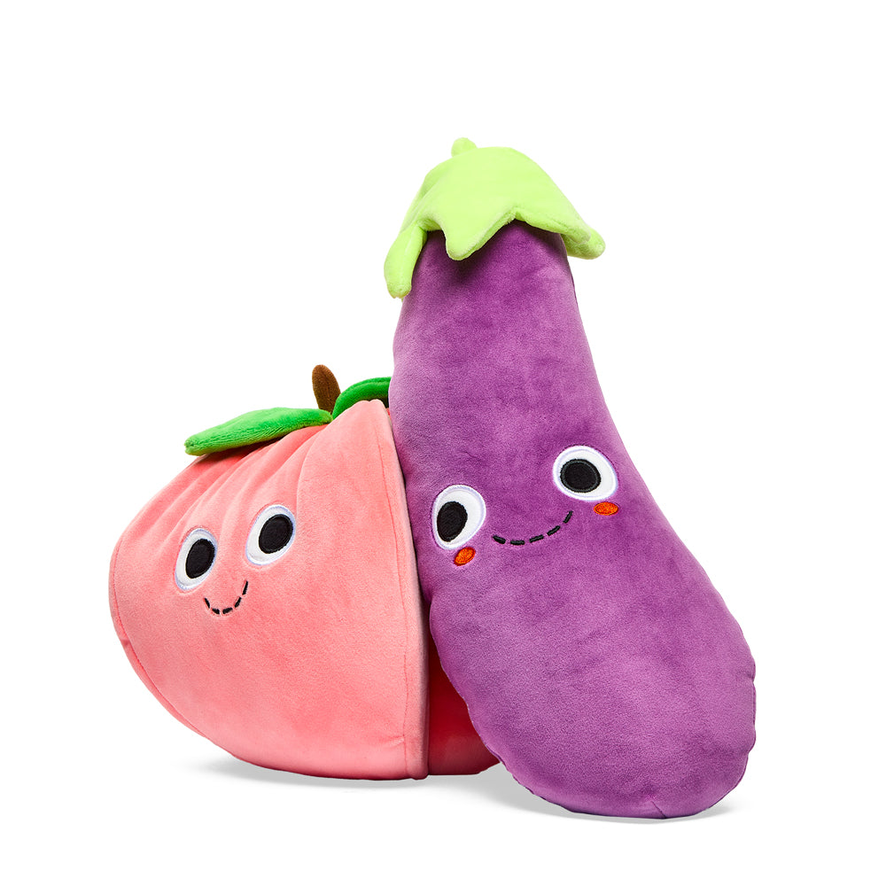 Yummy World Earnest Eggplant & Georgia Peach Plush 2-Pack