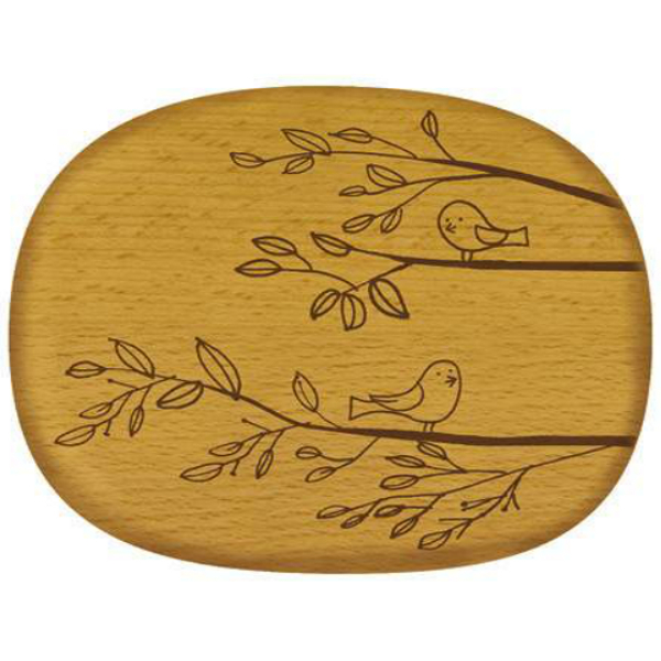 Talisman Designs Nature Bird Beechwood Cheese Board