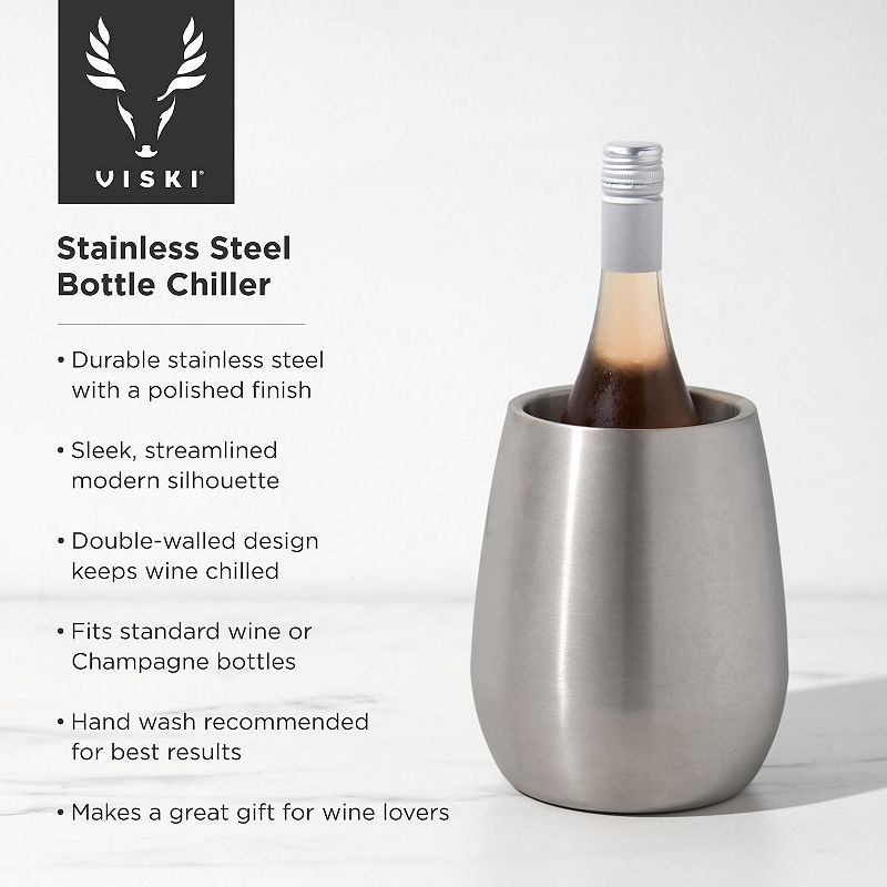 Stainless Steel Bottle Chiller by Viski