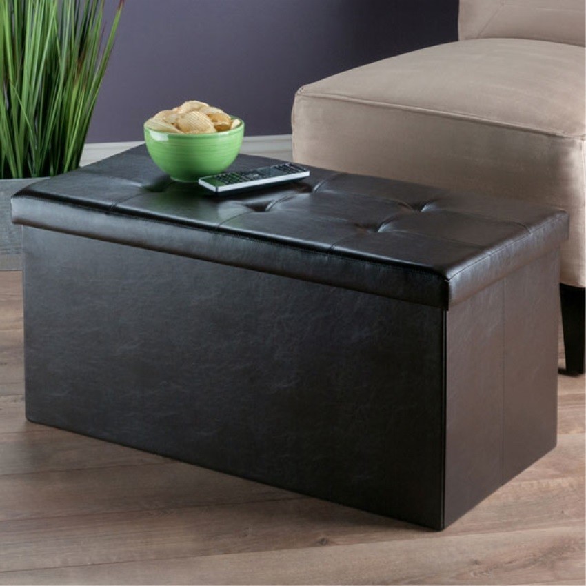 Ergode Ashford Rectangular Storage Ottoman  Espresso   Transitional   Footstools And Ottomans   by VirVentures  Houzz