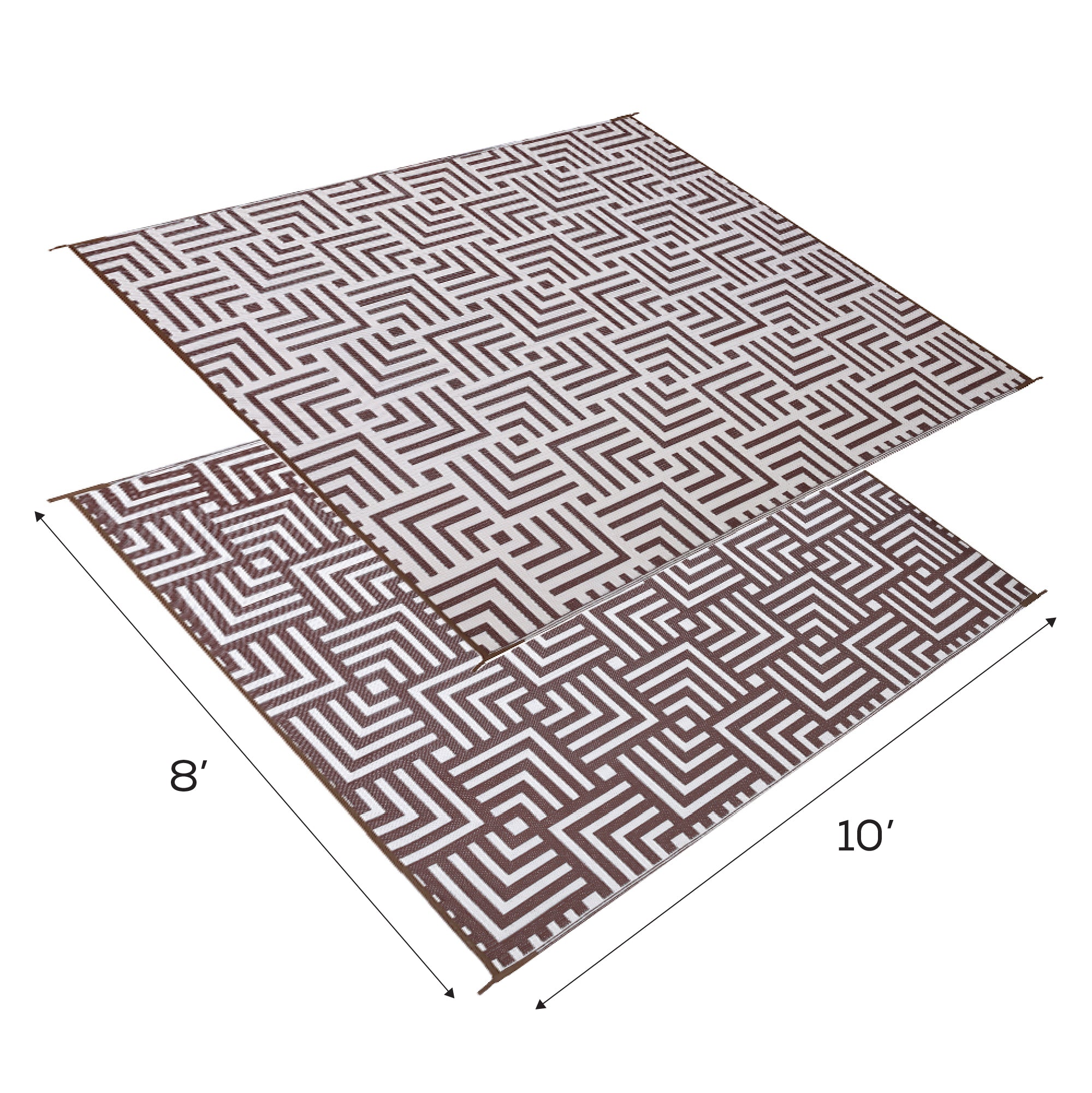 Stylish Camping Geometric Design Mat 8'x10'