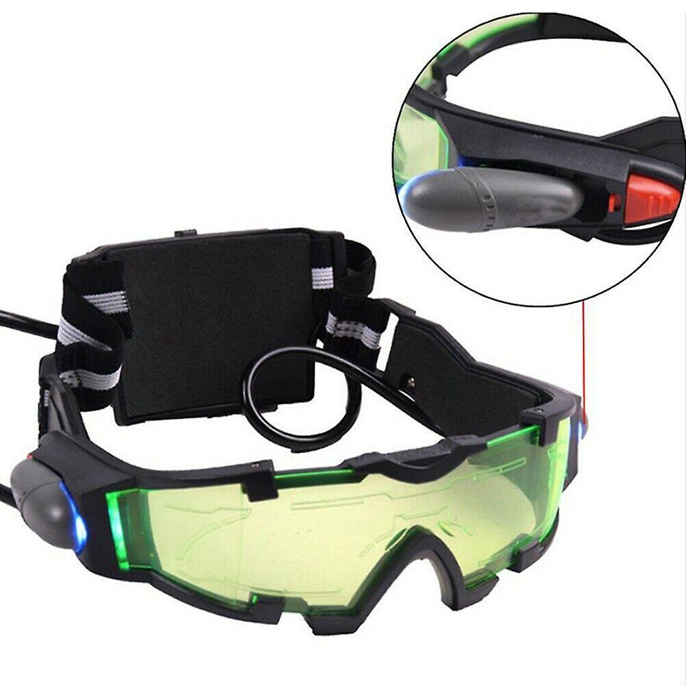 Children's Led Luminous Glasses Night Vision Goggles Windproof Outdoor Game Goggles