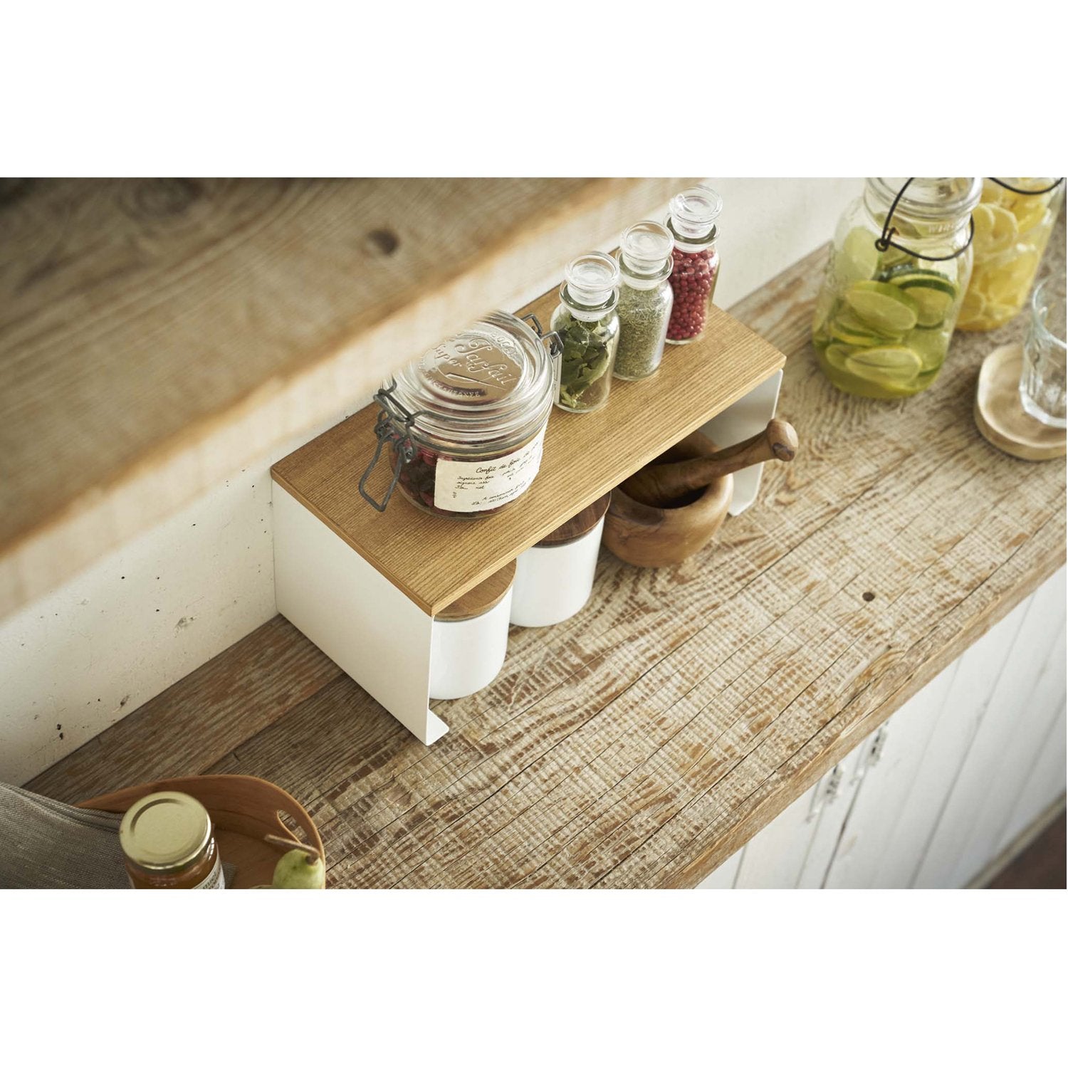 Tosca Wood-Top Stackable Kitchen Rack - Small