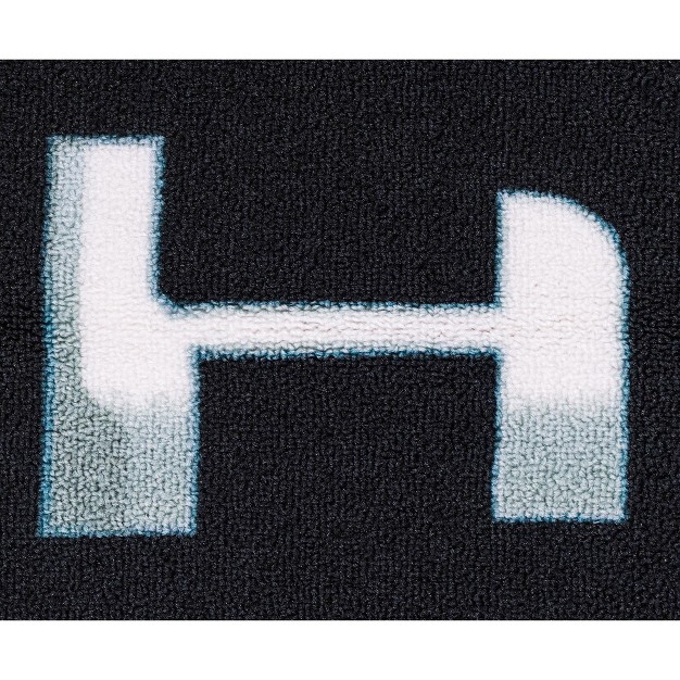 Ukonic Halo Black Logo Rectangular Area Rug 36 X 52 Inches