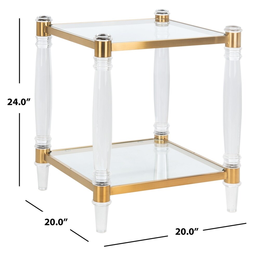 SAFAVIEH Couture Isabelle Acrylic Accent Table   20\