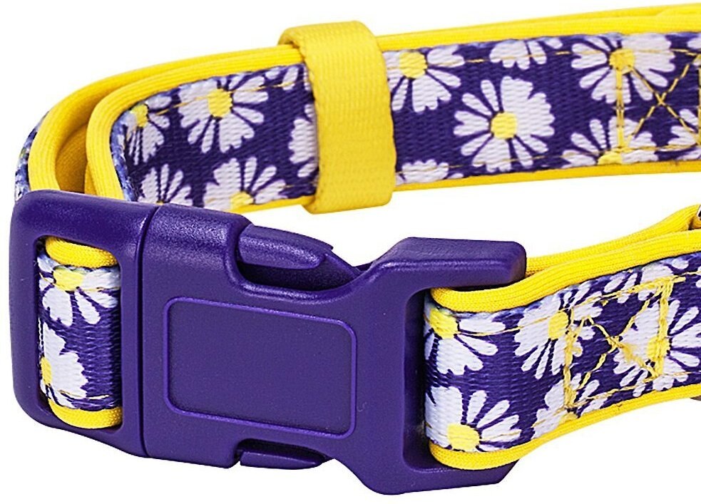 Blueberry Pet Floral Prints Polyester Dog Collar