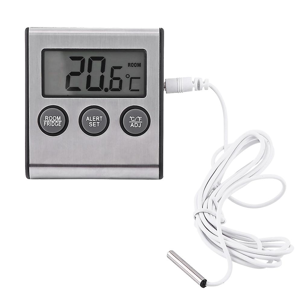 New Digital LCD Refrigerator Temperature Fridge Freezer Room Thermometer With Magnet And Stand