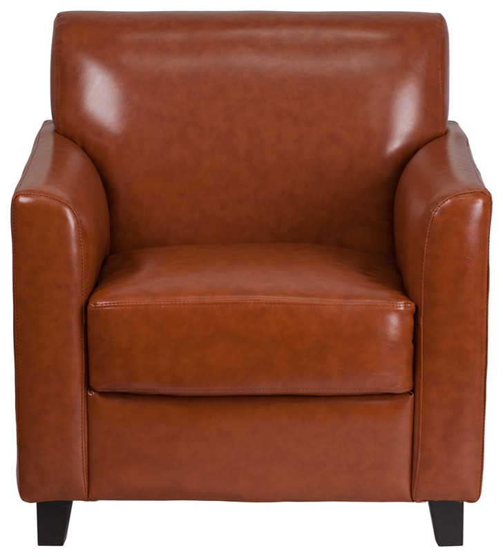 HERCULES Diplomat Series Cognac LeatherSoft Chair   Contemporary   Armchairs And Accent Chairs   by First of a Kind USA Inc  Houzz