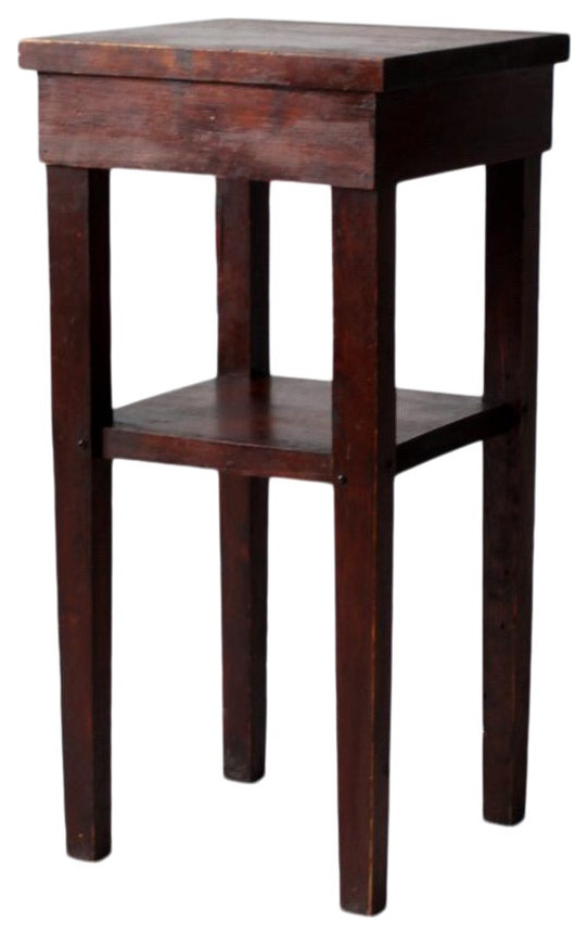 Consigned  Vintage Hand Built Wood End Table   Transitional   Side Tables And End Tables   by 86 Vintage  Houzz