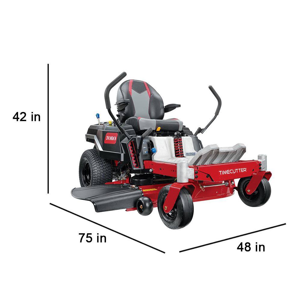 Toro TimeCutter 42 in. IronForged Deck 23 HP Kawasaki V-Twin Gas Dual Hydrostatic Zero Turn Riding Mower with MyRIDE CARB 75743