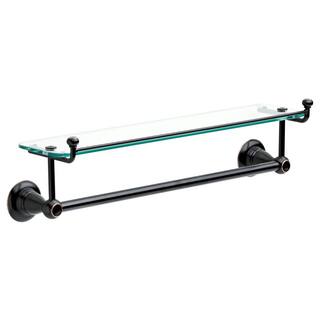 Delta Porter 18 in. Towel Bar with Glass Shelf in Oil Rubbed Bronze 78410-ORB