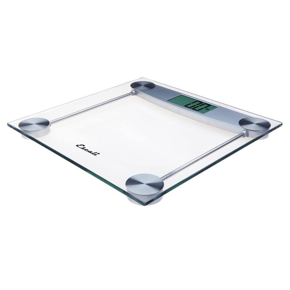 Escali Digital Clear Glass Bathroom Scale E184