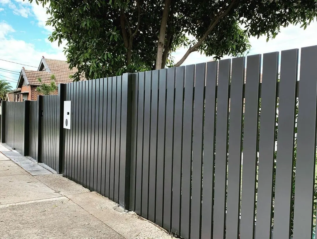 Privacy Decorative Outdoor Aluminum Garden Fence Wood Composite WPC Fence Panels