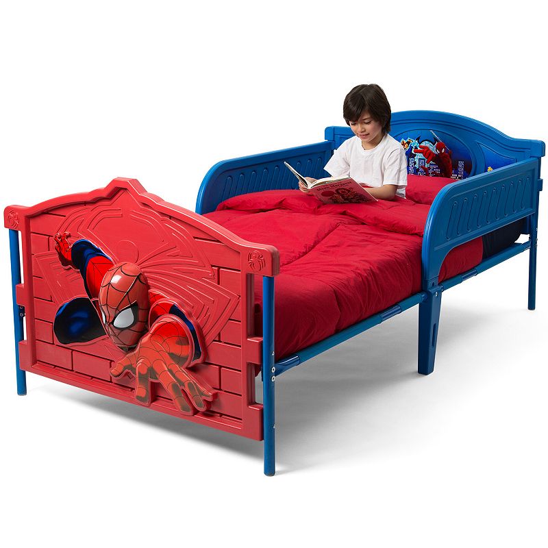 Delta Children Marvel Spider-Man Plastic 3D-Footboard Twin Bed