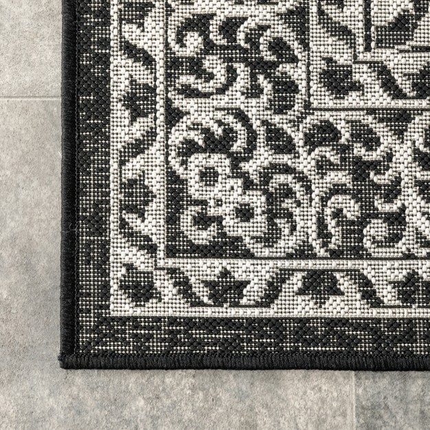 Nuloom Fiona Medallion Indoor And Outdoor Patio Area Rug