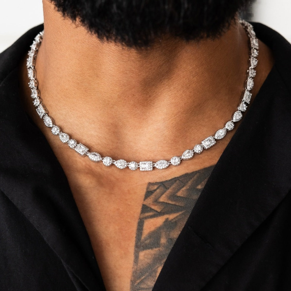 Mixed Diamond Pave Chain