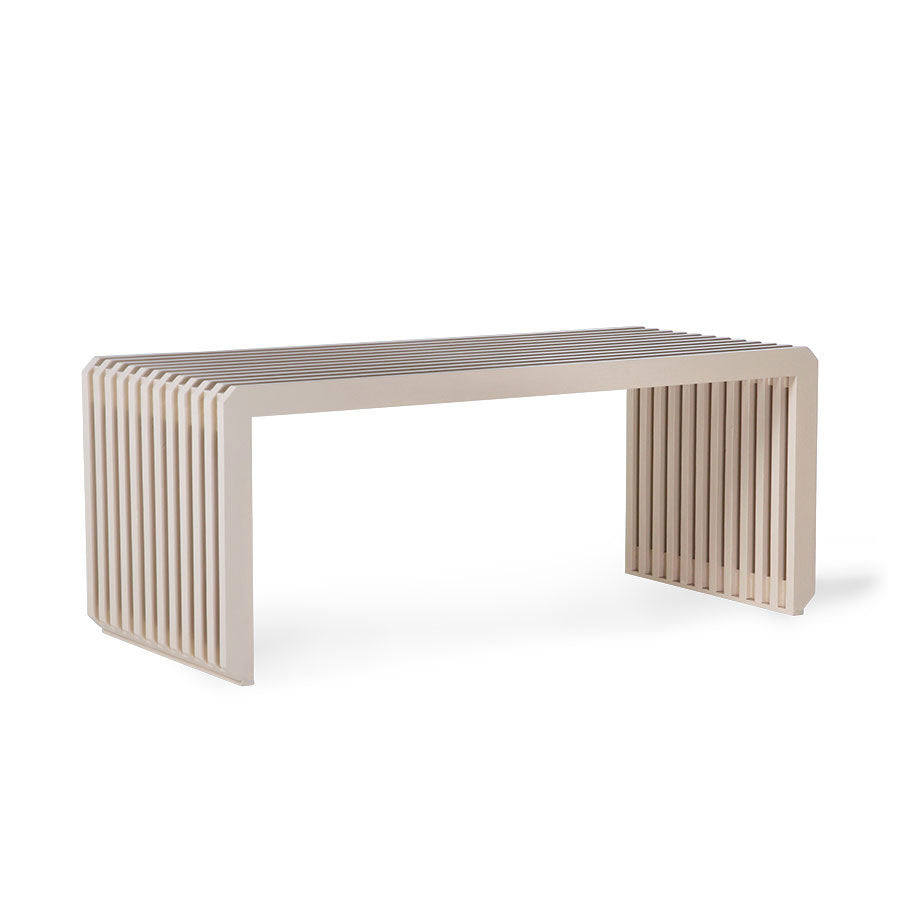 Slatted bench - sand