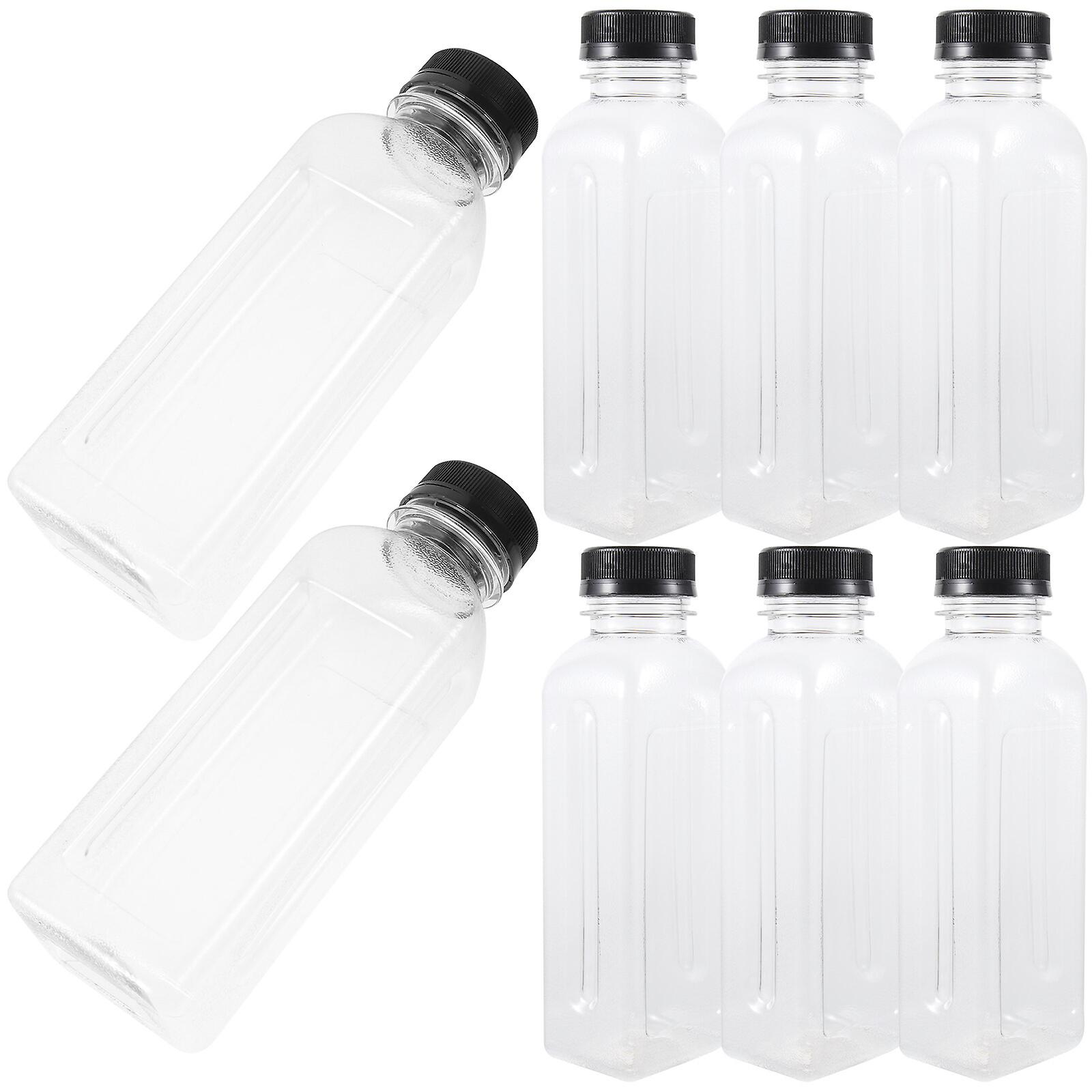 15pcs Empty Beverage Containers Plastic Juice Bottles With Lids For Or Juice Milk