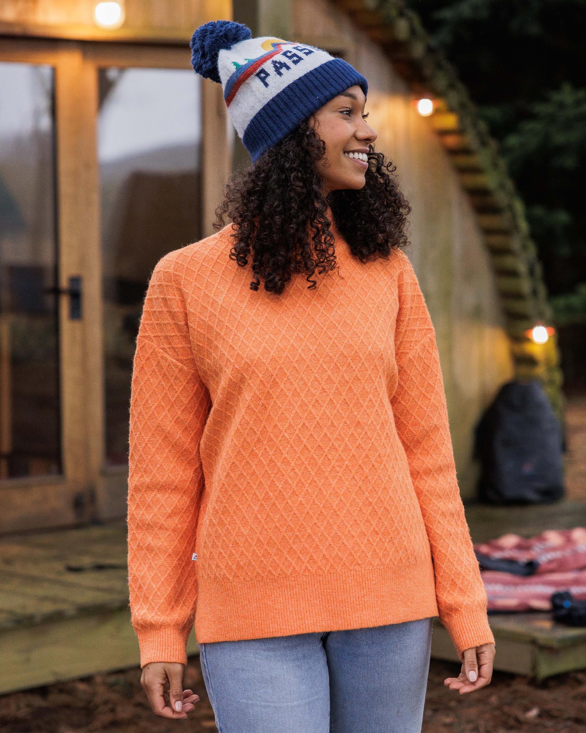 Hinterland Recycled Knitted Jumper - Apricot