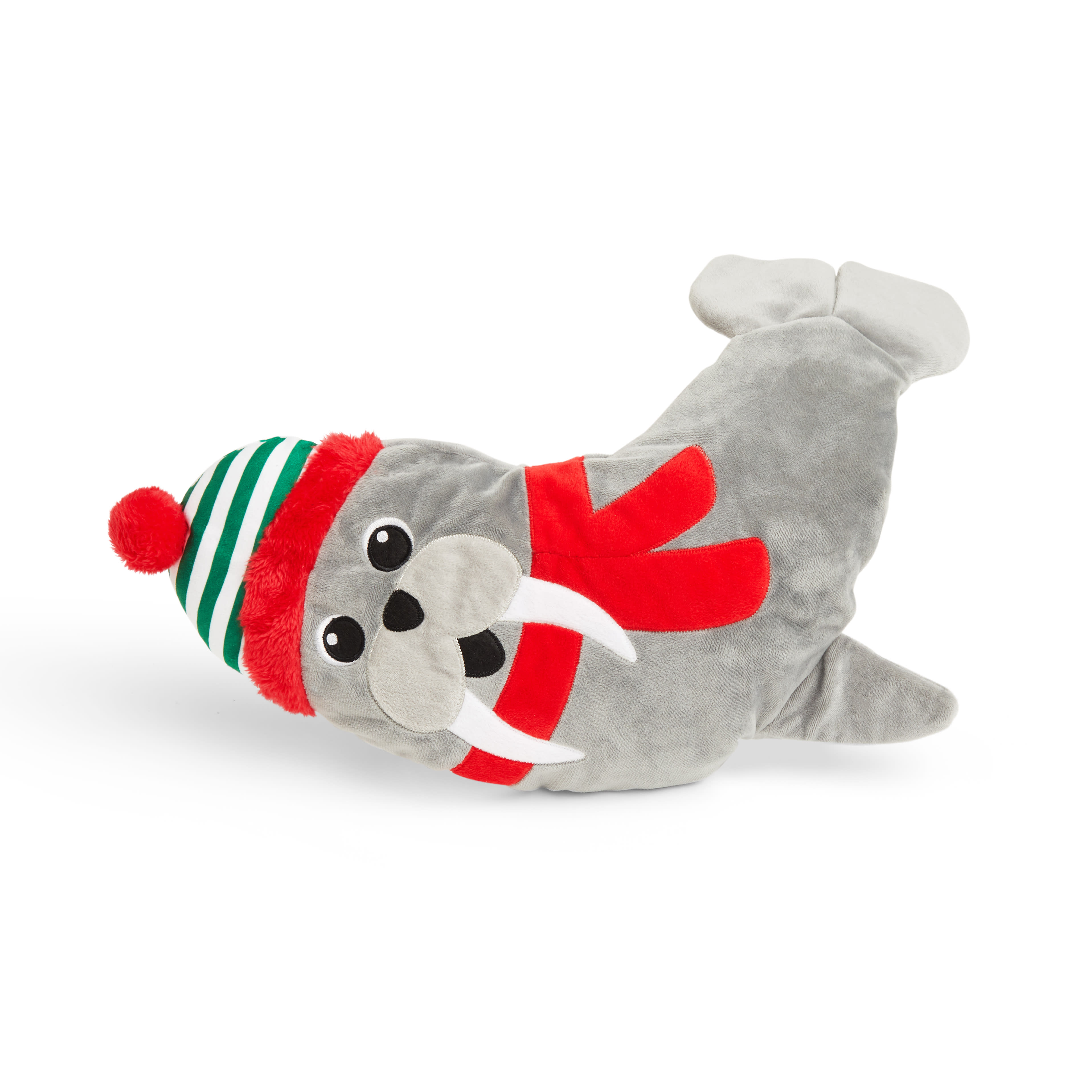 More and Merrier Flattie Walrus Dog Toy， XX-Large