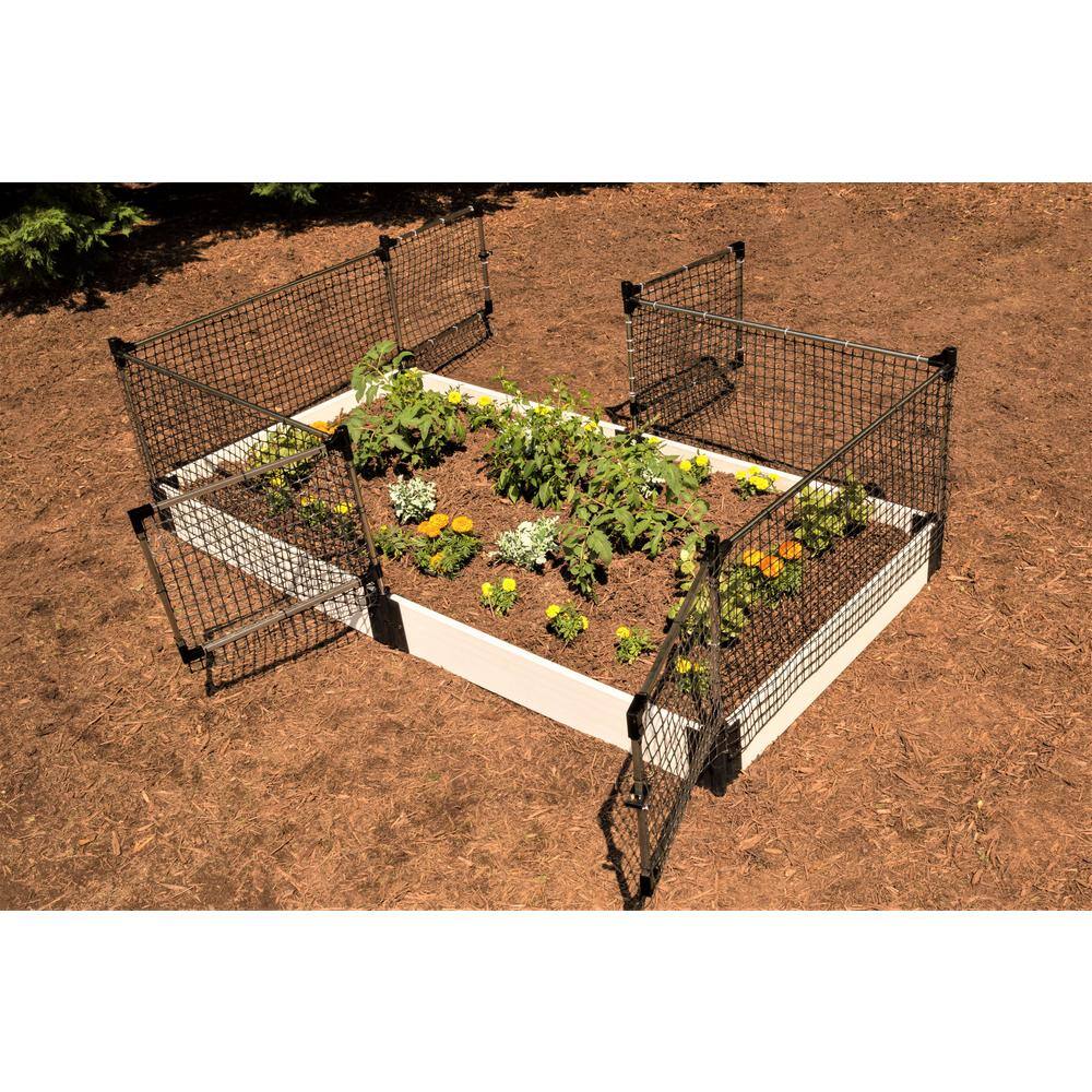Frame It All 48 in. x 24 in. x 48 in. Stainless Steel Stack and Extend Animal Barrier 300001003