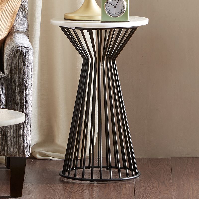 Madison Park Keaton Marble Finish End Table