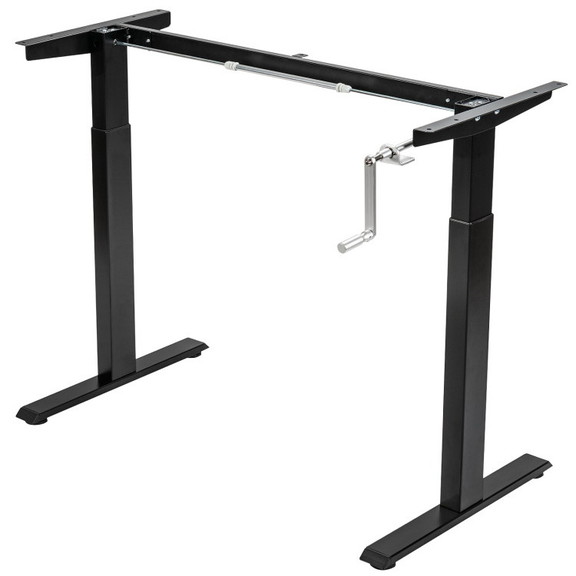 Costway 08564197 Hand Crank Sit to Stand Desk Fram...