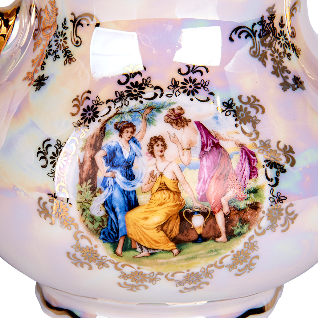 THUN Porcelain Sugar Container 8.11 fl oz (240 ml) Madonna Porcelain Sugar Bowl with Lid Sugar Keeper