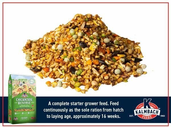 Kalmbach Feeds Chickhouse Reserve Extraordinary Chick Starter Feed， 30-lb bag