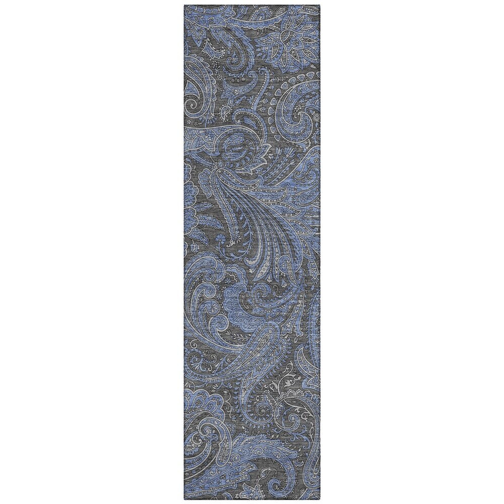 Machine Washable Indoor/ Outdoor Chantille Traditional Paisley Rug