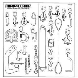 Mo Clamp Tool Board  10 W/Tools