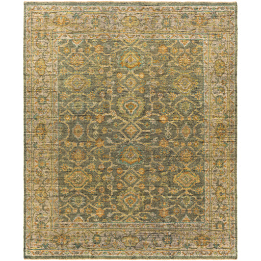 Reign NZ Border Wool Sage Rug