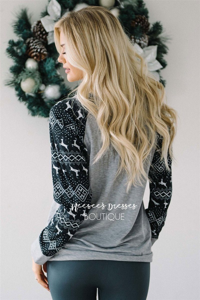 Baby It's Cold Outside Gray Sweater