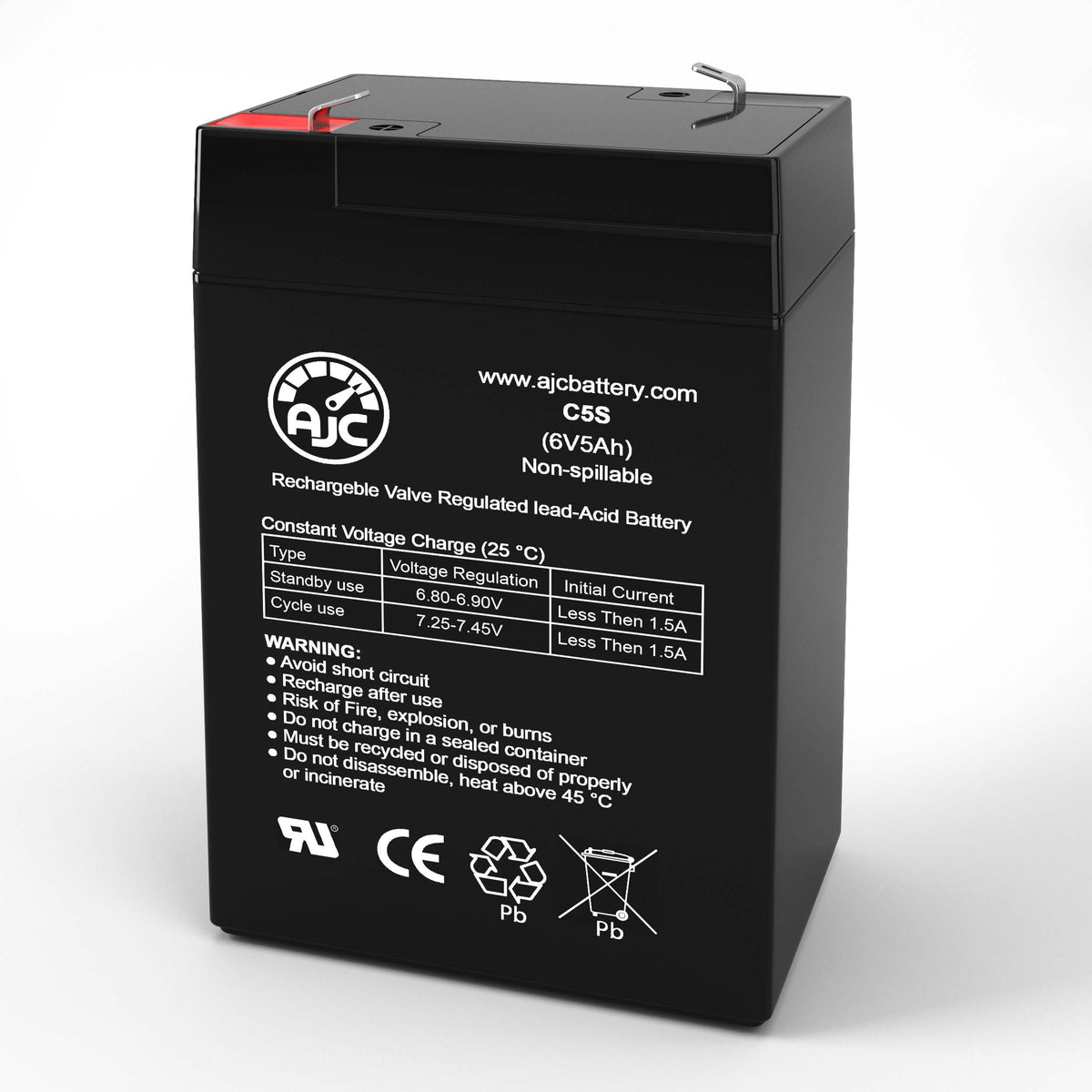 Aosom Audi TT RS Sports Car 370079BK 370079RD 370079WT 6V 5Ah RideOn Toy Replacement Battery BatteryClerkcom RideOn Toy