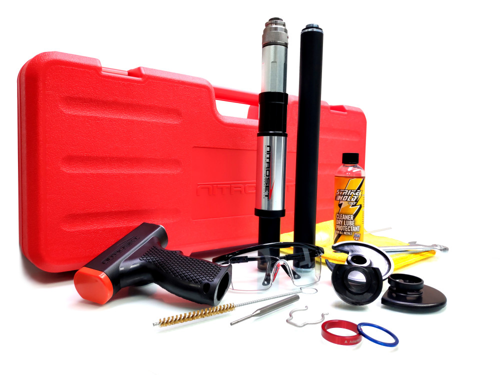 Nitroset Triple Play Fastening Tool Kit with Hand Grip & Extension