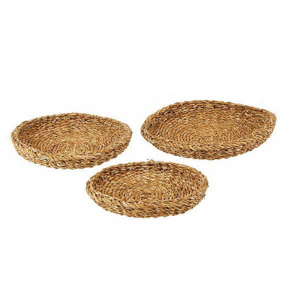 Christian Brands AMR479 Sea Grass Round Tray Set/3