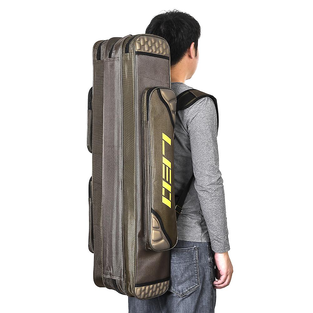 80cm/90cm 3 Layer Fishing Rod Bag Fishing Pole Tools Storage Bag Fishing Gear Tackle Bag Case No.188192