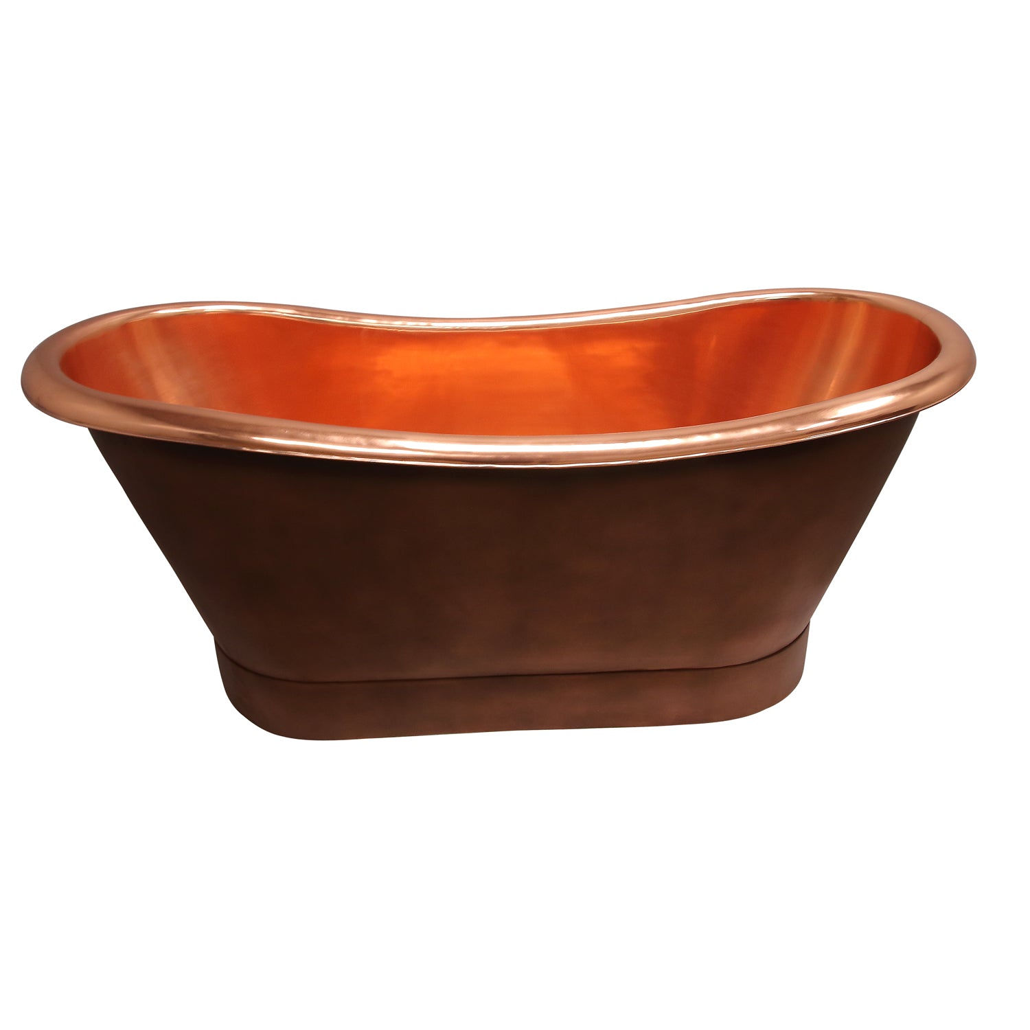 Chopin 70″ Copper Double Slipper Tub