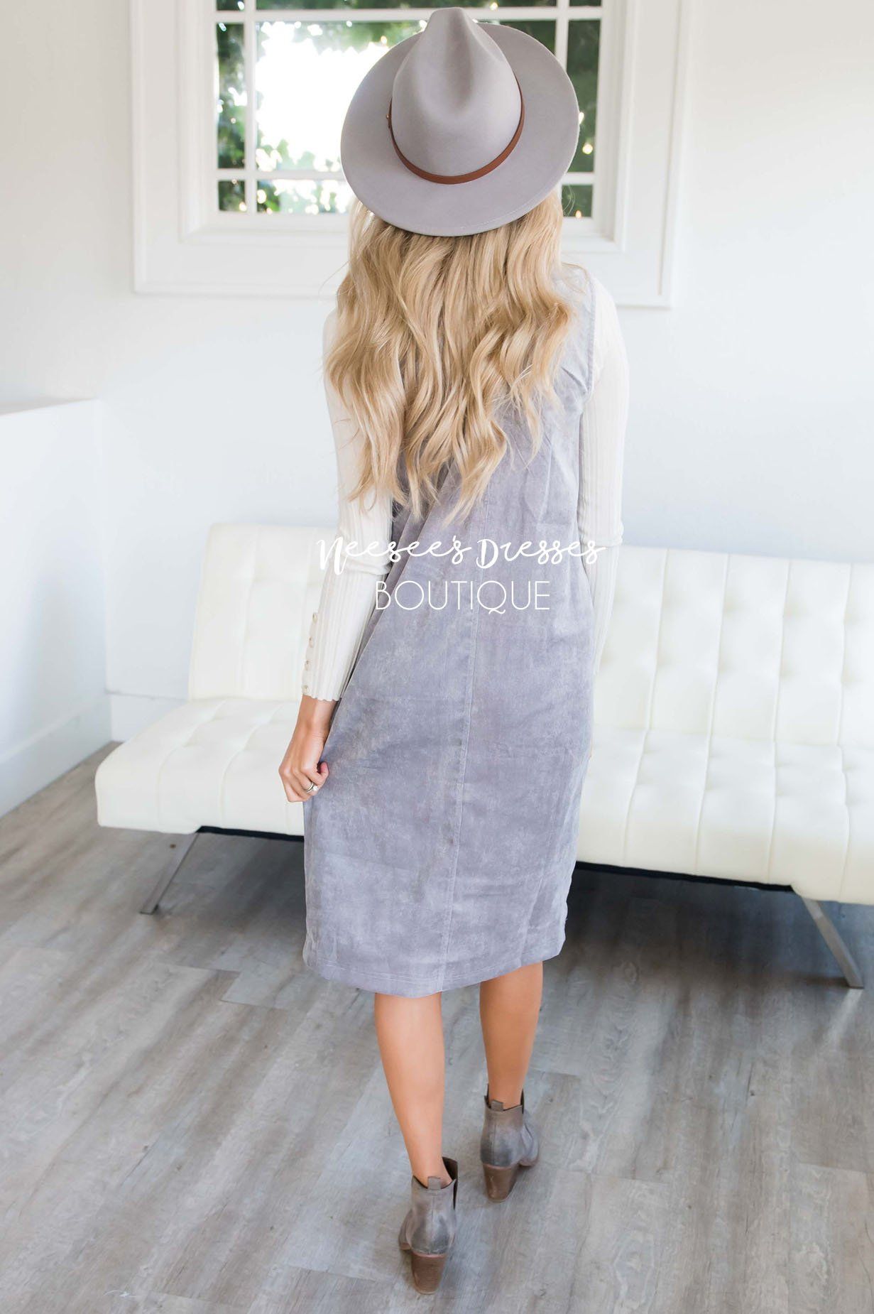 The Korina Patch Pocket Overall Dress