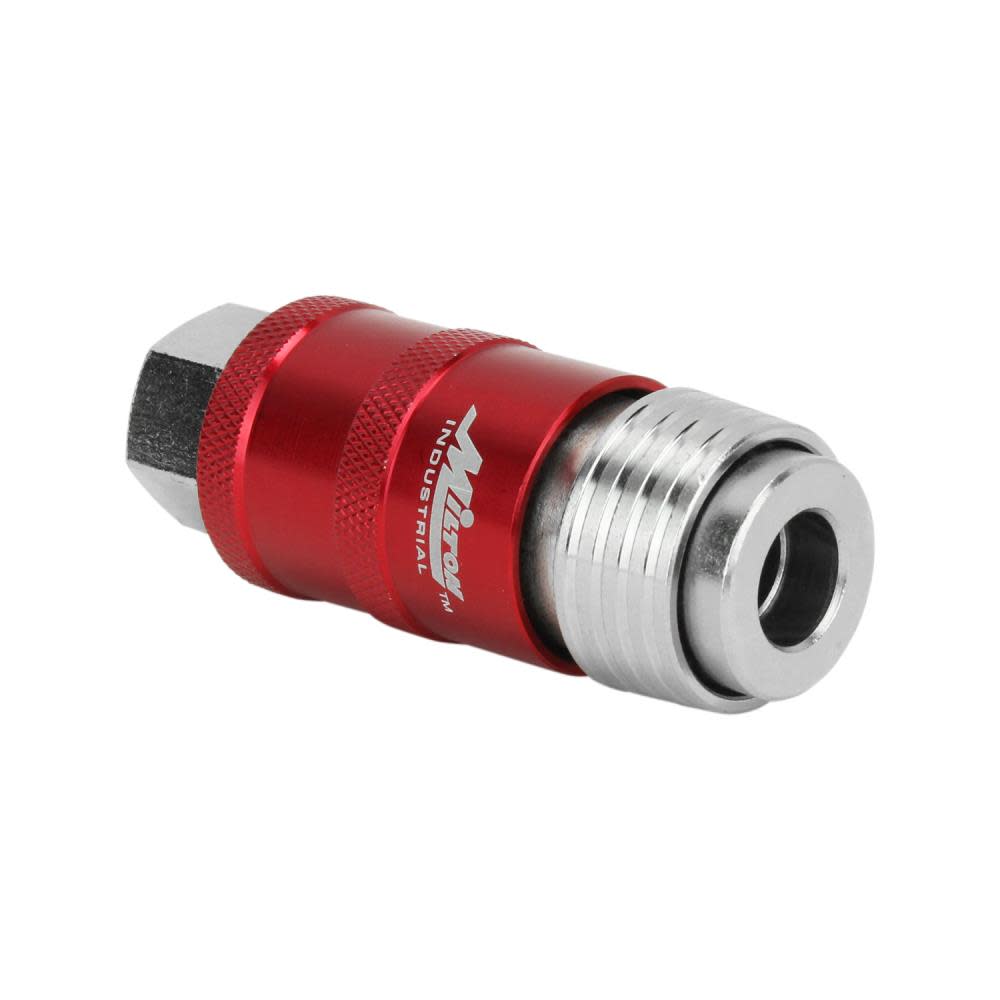 Milton® 5 In ONE™ S-1750 Universal Safety Exhaust Quick-Connect Industrial Coupler， 1/4 FNPT ;